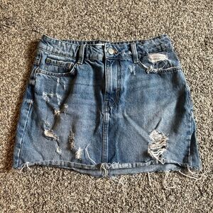 Zara Light Blue Denim Trousers